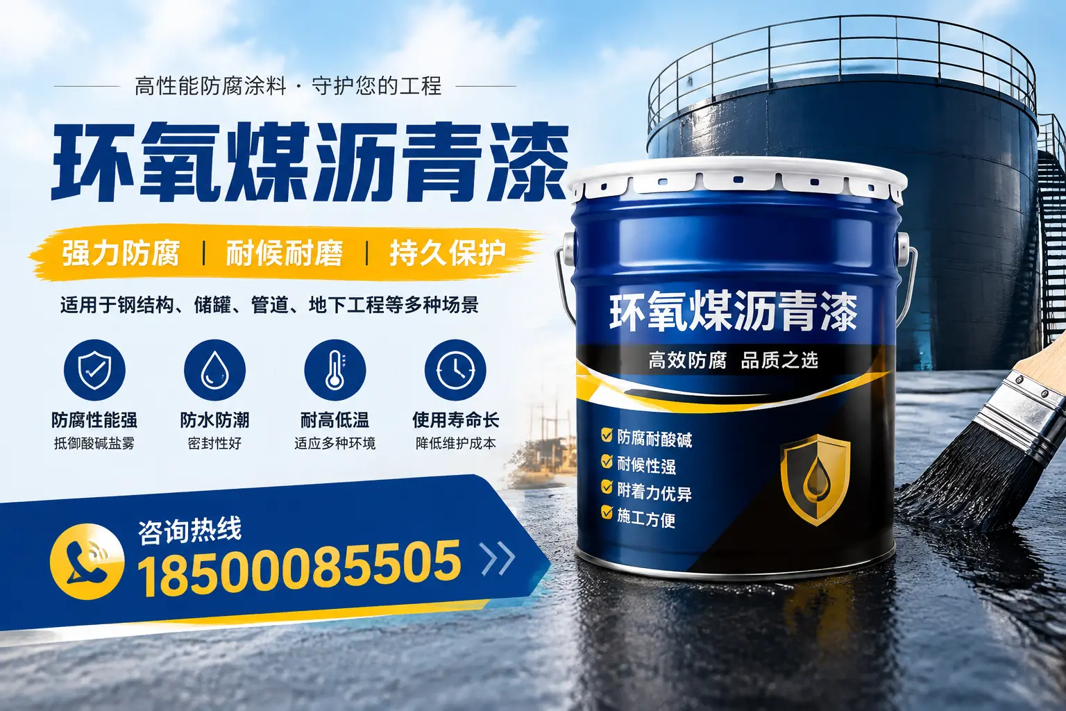 环氧煤沥青漆在工业中的应用，濮阳企业的选择